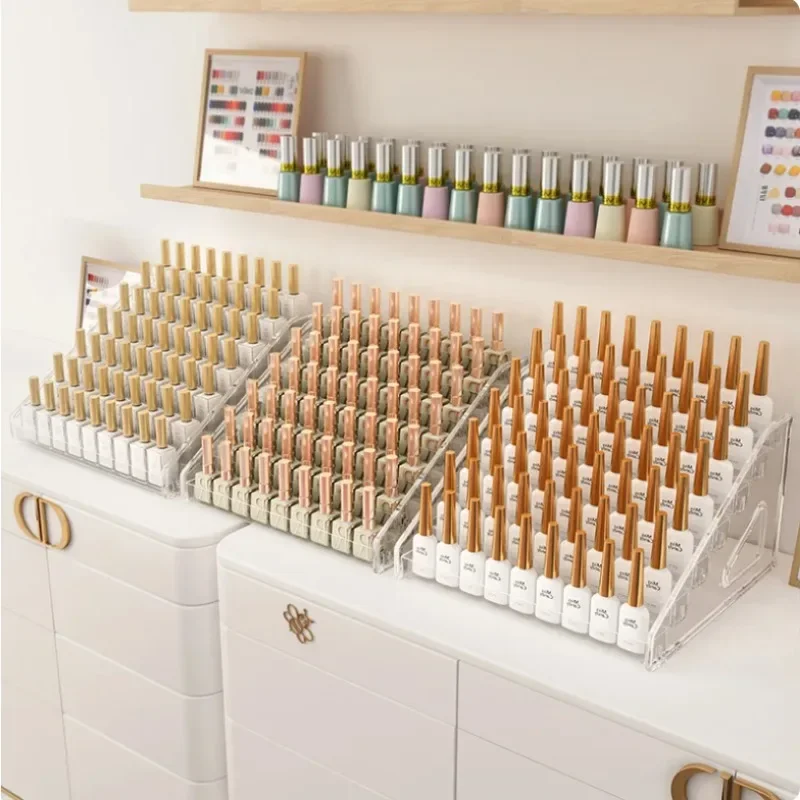 2/3/4/5/6/7 Schichten Acryl Nagellack Display Organizer Gel Regal Schnell Installieren Kosmetik Rack Schmuck Ständer Maniküre Lagerung