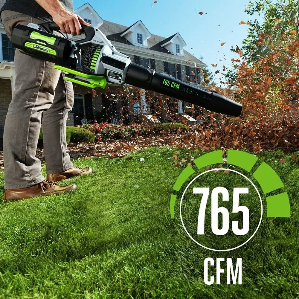 765 CFM Variable-Speed 56-Volt Lithium-ion Cordless Leaf Blower with Shoulder Strap, 5.0Ah Battery and Charger Included