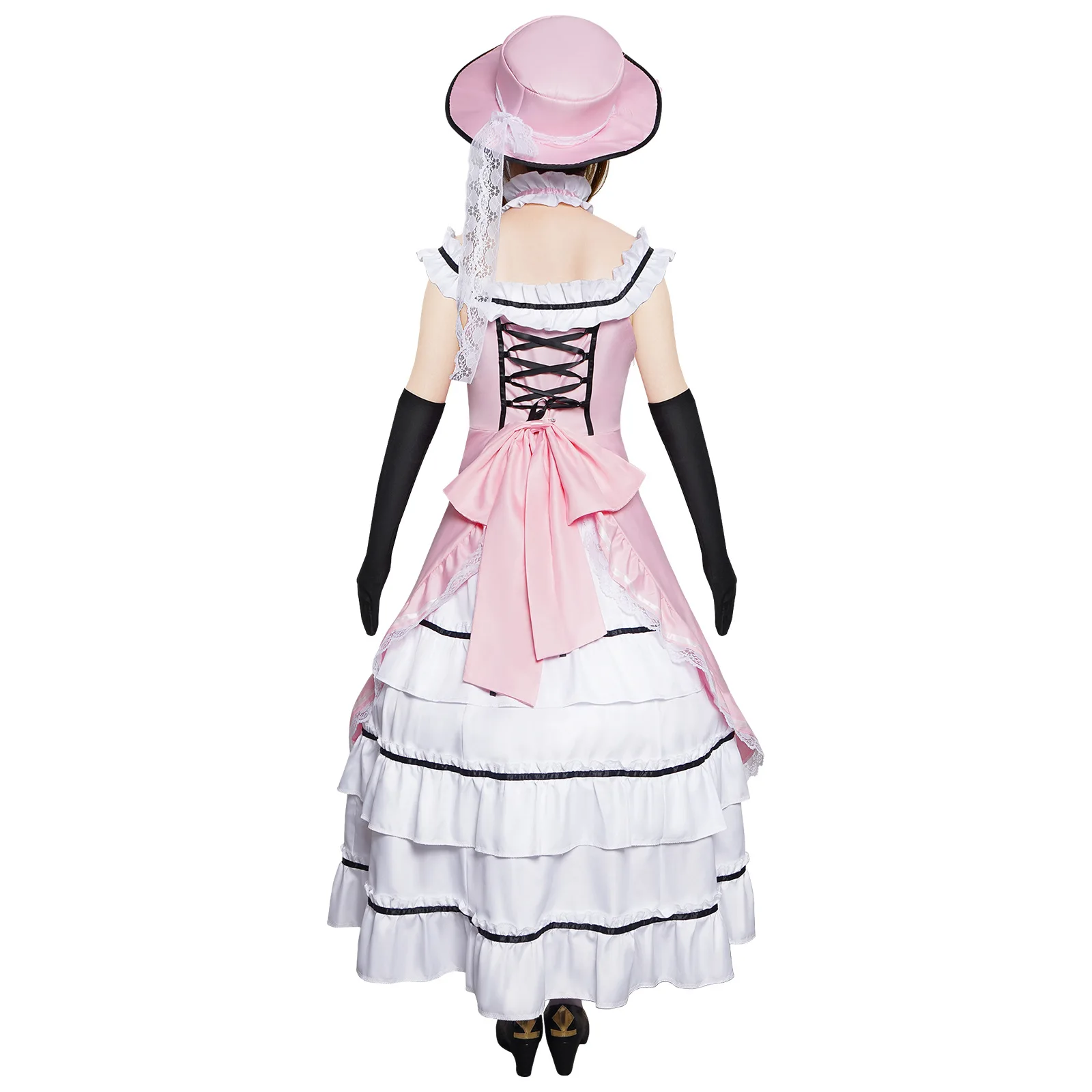 Black Butler Ciel Phantomhive Robin vestido de noche rosa para mujer, disfraz de Anime japonés para fiesta de Carnaval y Halloween