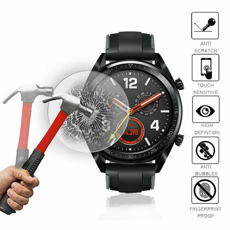 1-5Pcs Tempered Glass for Huawei Watch GT 3 2 Pro Protective Film for Huawei GT Runner Anti Scratch 9H HD Screen Protector Film