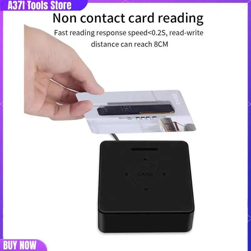 

TTLOCK Card Encoder Smart Card Sensor NFC 13.56M M1 IC Card Reader RFID Chip Scanner For Hotel System Software-[A37I]