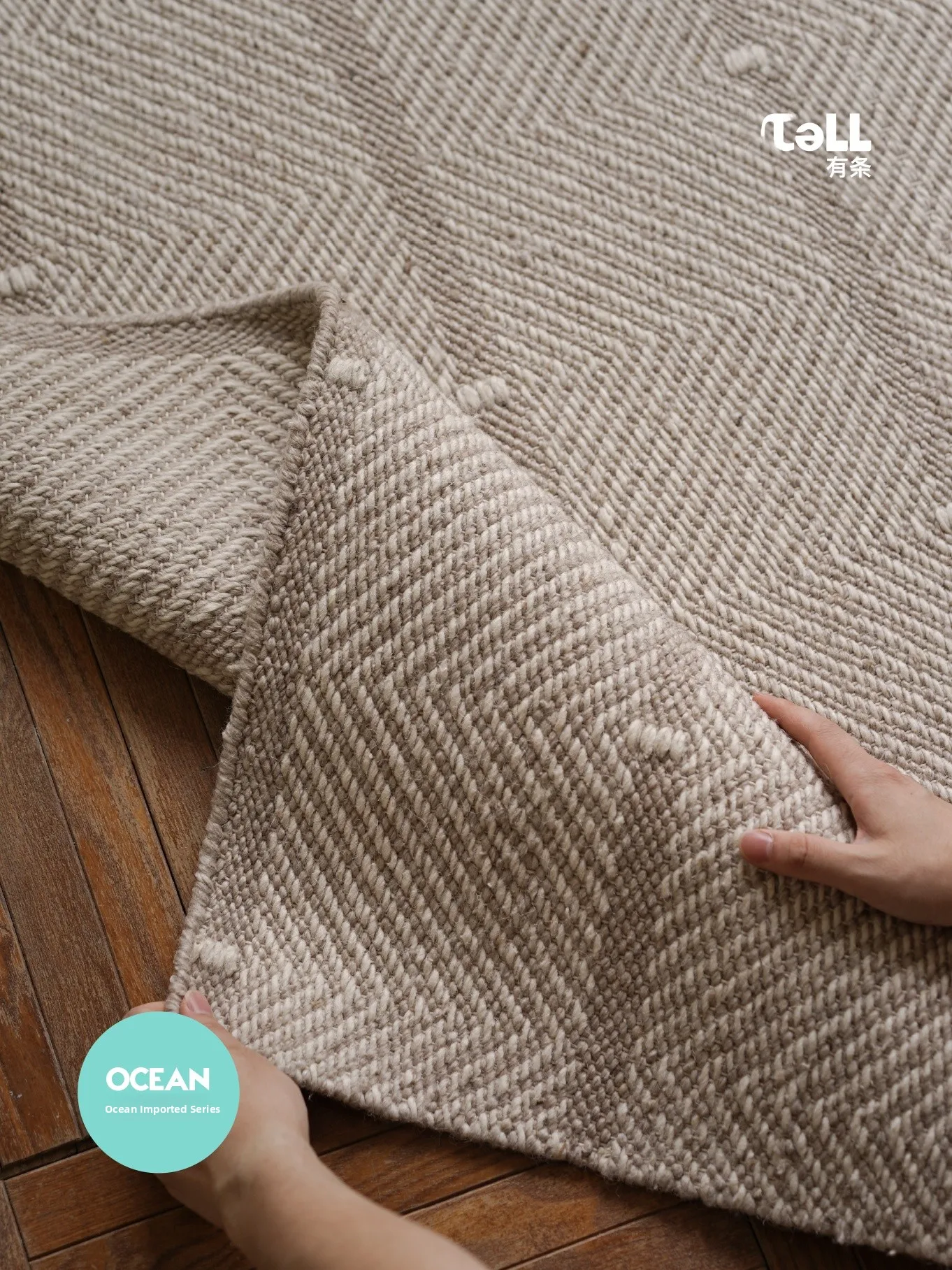 

Premium Woolen Carpet for Bedroom And Living Room Tea Table Side Blanket Handwoven Rectangular Modern Simple Sle Indian Origin