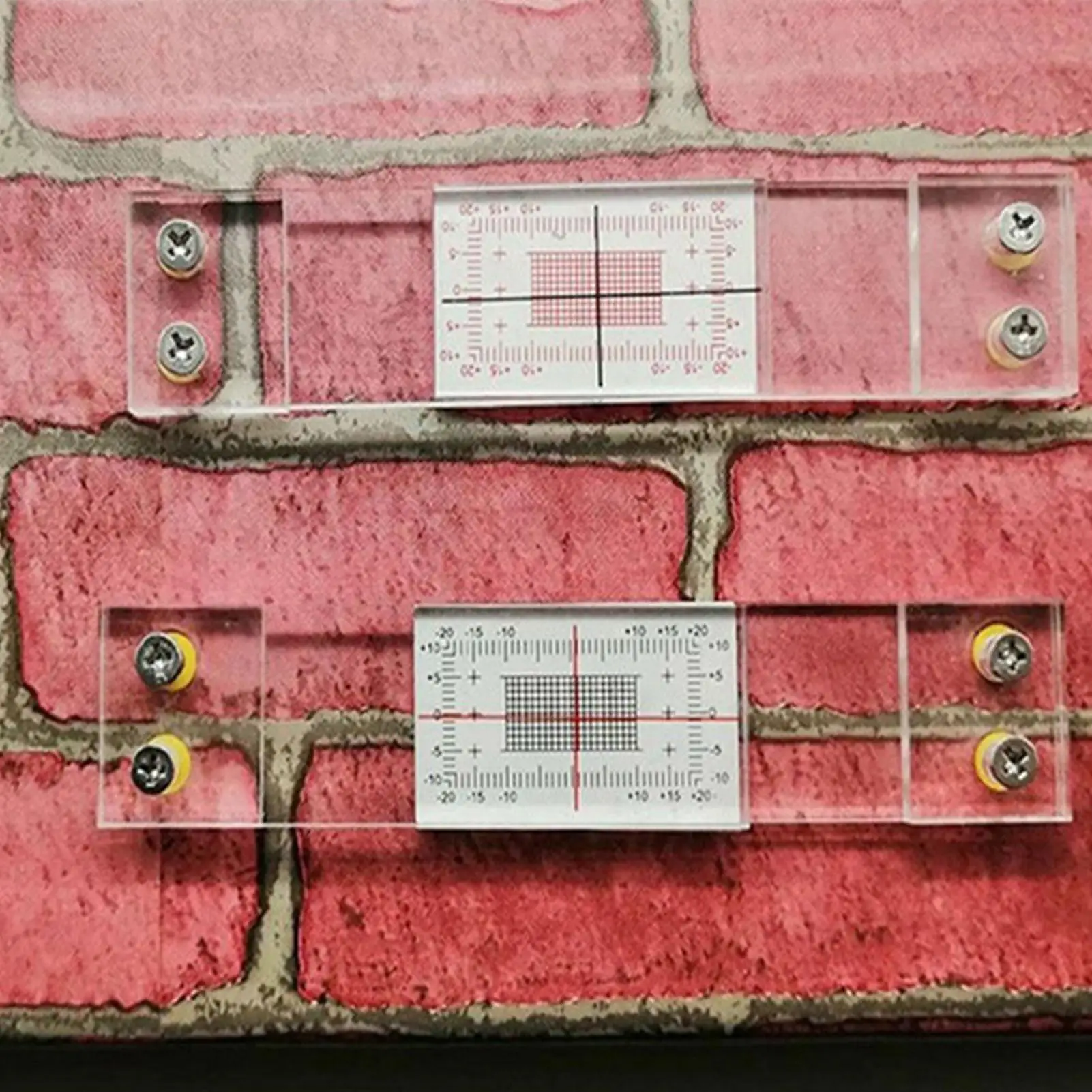 1pc Standard Concrete Crack Gauge Acrylic Crack Monitor Gauge Crack Width Gauge For Monitoring Wall Deformation Crack
