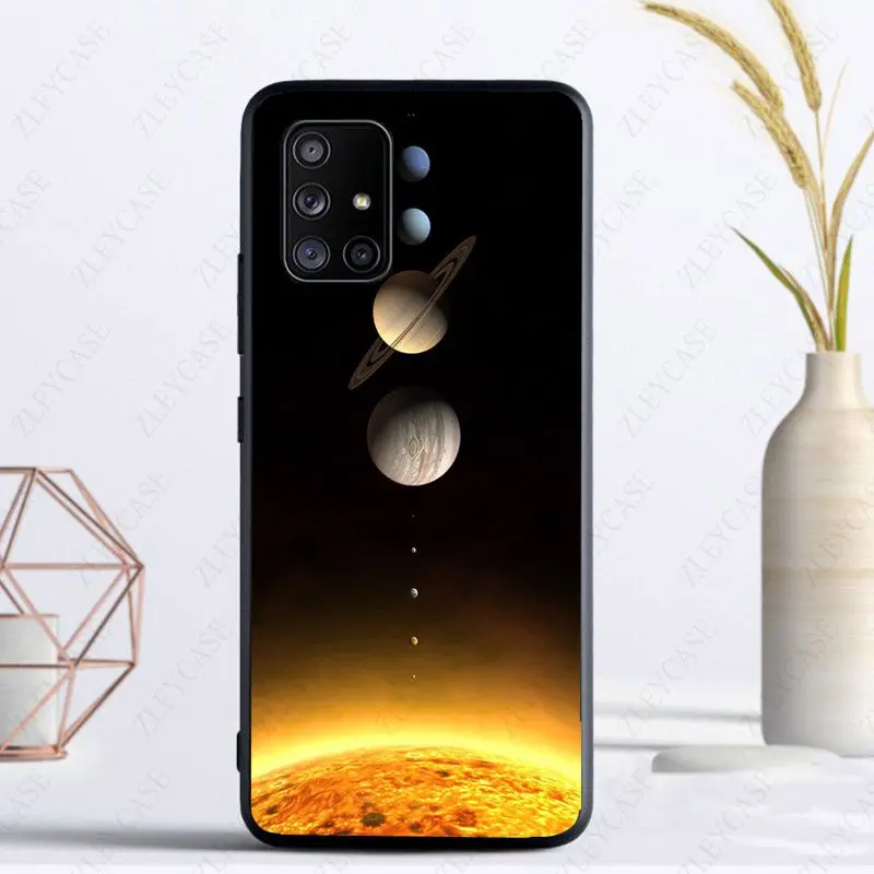 Space Eclipse of the Moon Phone Cover For samsung Galaxy A14 A53 A13 A12 A40 A22 A23 A32 A34 A50 A51 A52S A54 A70 A71 A73 case