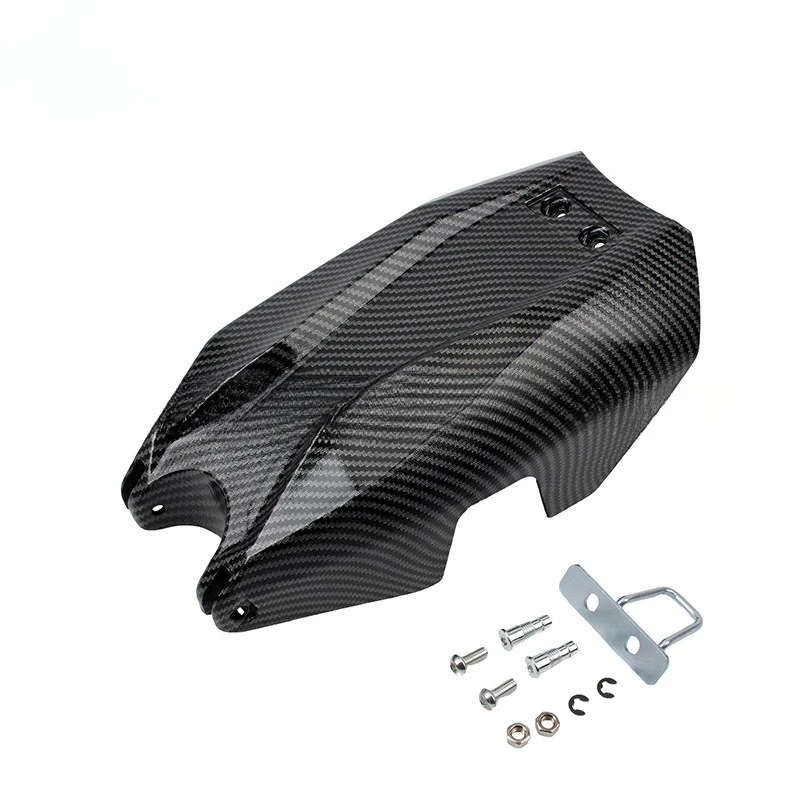 Carbon Fiber Pattern Motorcycle Battery Cover Durable Compartment Protector for MX3 MX4 Off-road Dirt Bike Modified Accessory