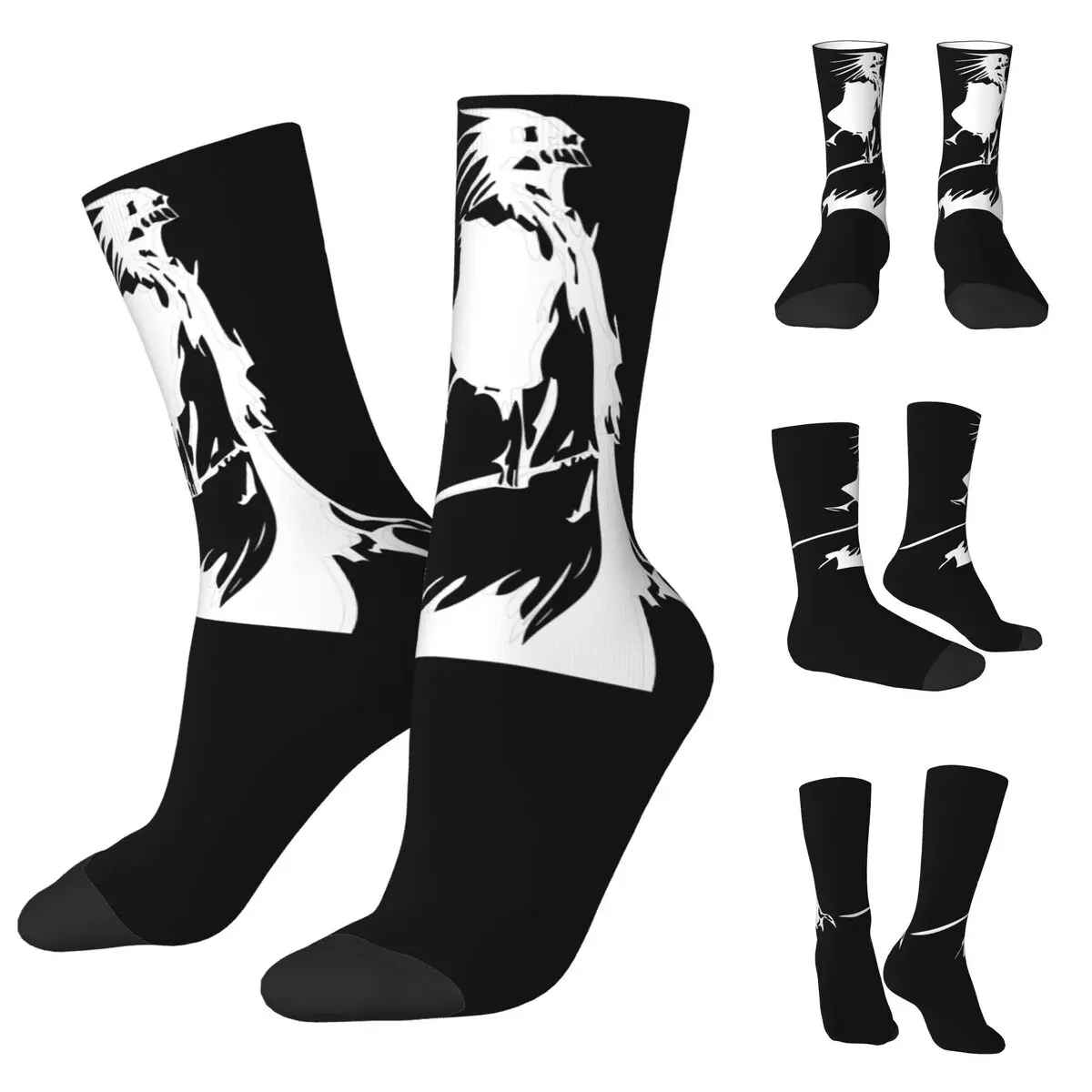 

Japan Anime Bleach Zaraki Kenpachi cosy Unisex Socks,Warm Happy 3D printing Socks,Street Style Crazy Sock