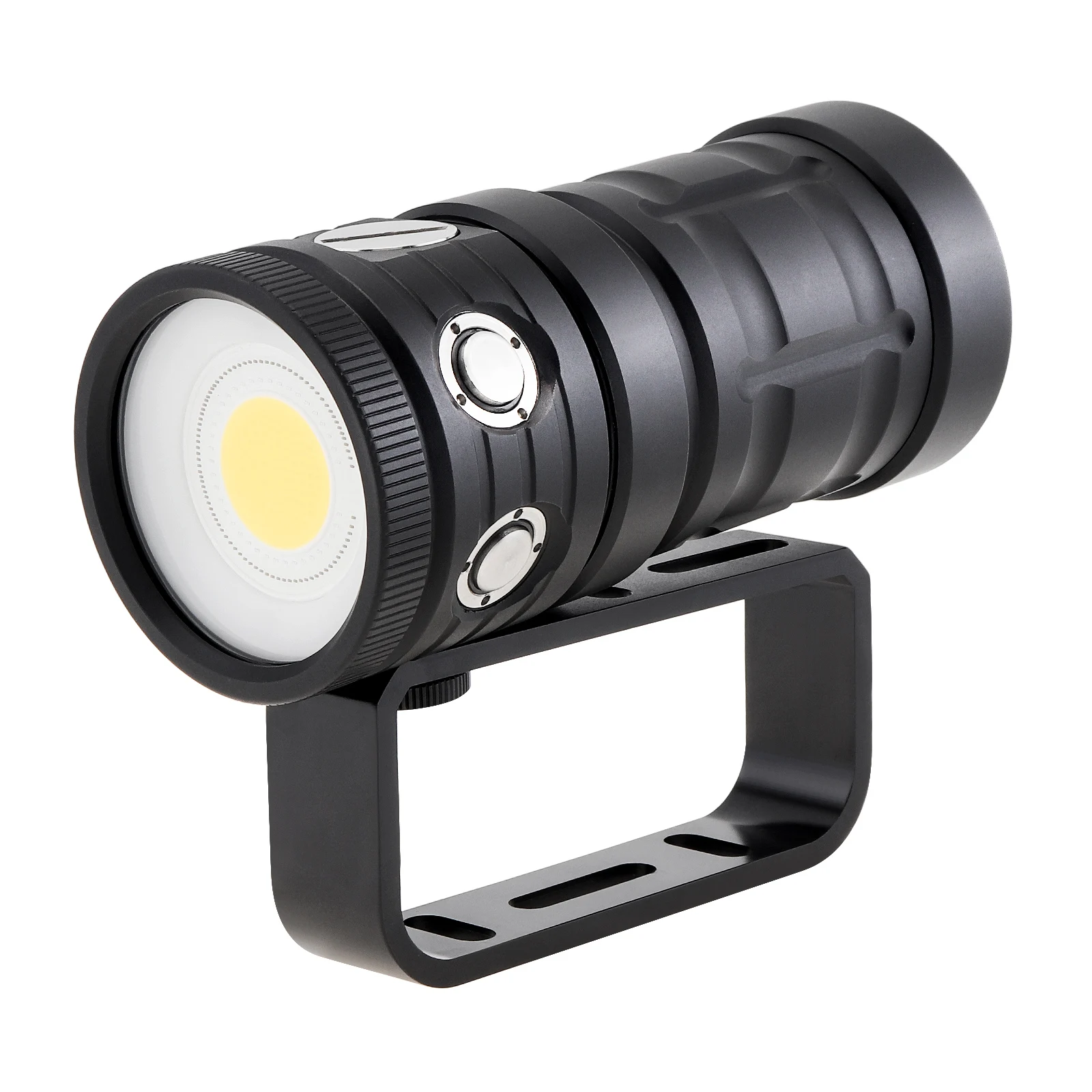 SecurityIng Professional Photography Light Highlight Lamp 18000 LM COB LED Diving Flashlight IPX-8 100M Camera Video Torch