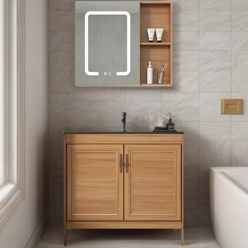 Bathroom Sinks Furniture Closed Storage Toilet Cabinet Salon Station Wall Pharmacy Vanity Corner Column Towel Moveis Para Casa