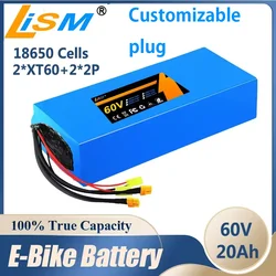 100% true capacity 60V 16S5P 20Ah Lithium ion Battery Battery 1800W Battery Free delivery18650