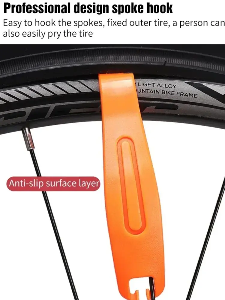 AliExpress NONE 3Pcs Bicycle Tyre Tire Lever Ultralight Nylon Bike Tire Pry Bar Mountain Bike Tire Change Rim Spoon Cycling Crowbar Removal Tool