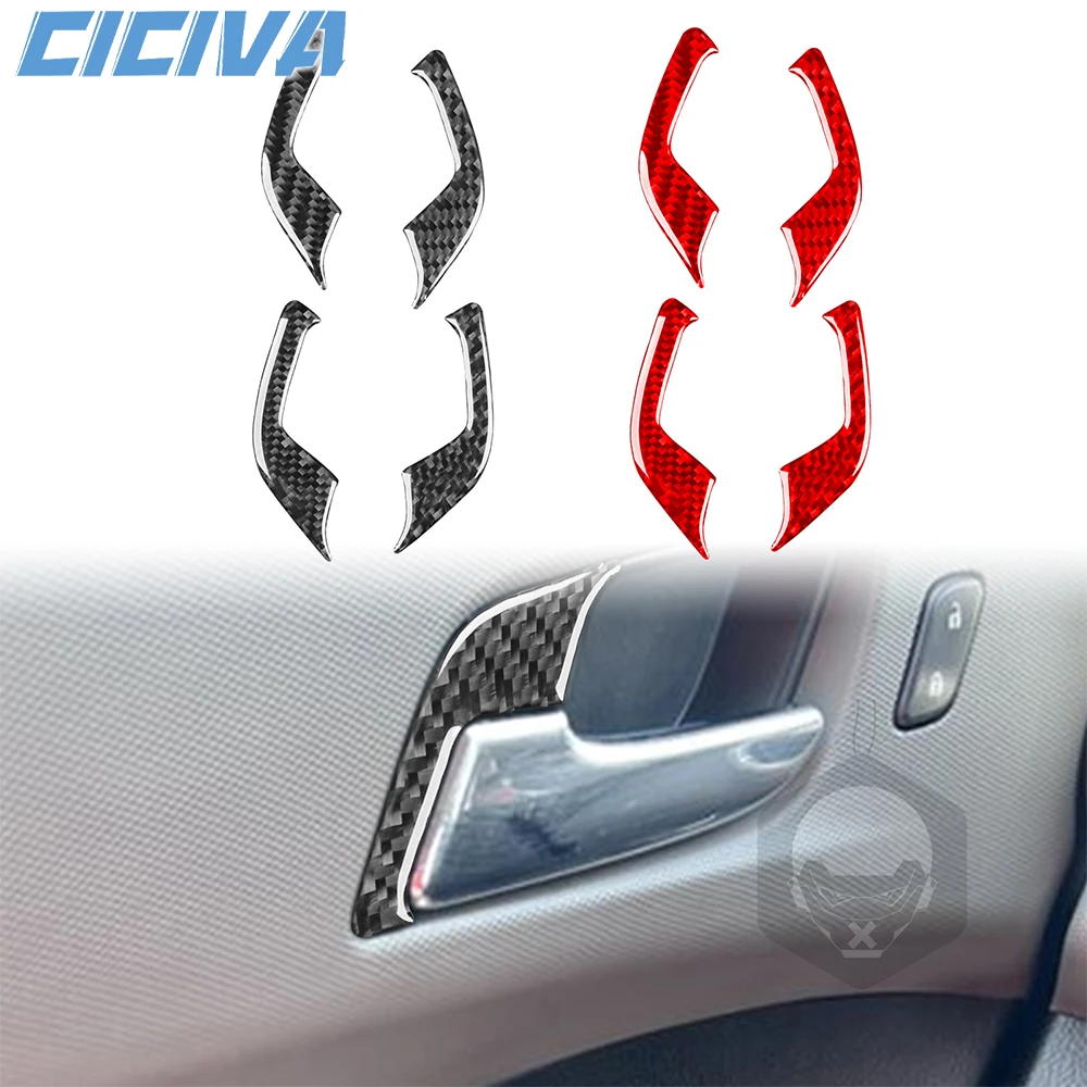 

For Chevrolet Sonic 2012-2016 Carbon Fiber Door switch inner door handle Panel Cover Car inside Trim Accessories Sticker