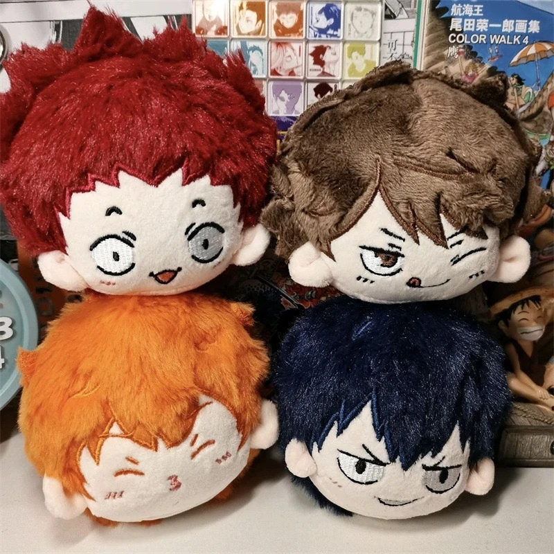 Anime Haikyuu!! Shoyo Hinata Tobio Kageyama Yu Nishinoya Kei Tsukishima Kozume Kenma Cosplay Furry Keychain Pendant Cotton Doll