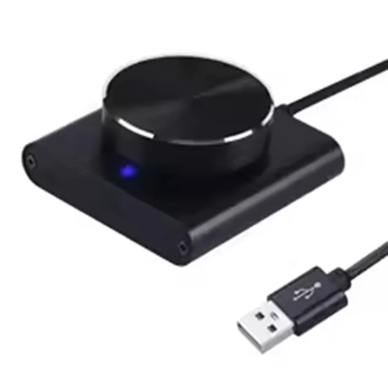 Botão de controle de volume FFYY-USB, regulador de áudio multimídia para sistemas de alto-falantes de computador