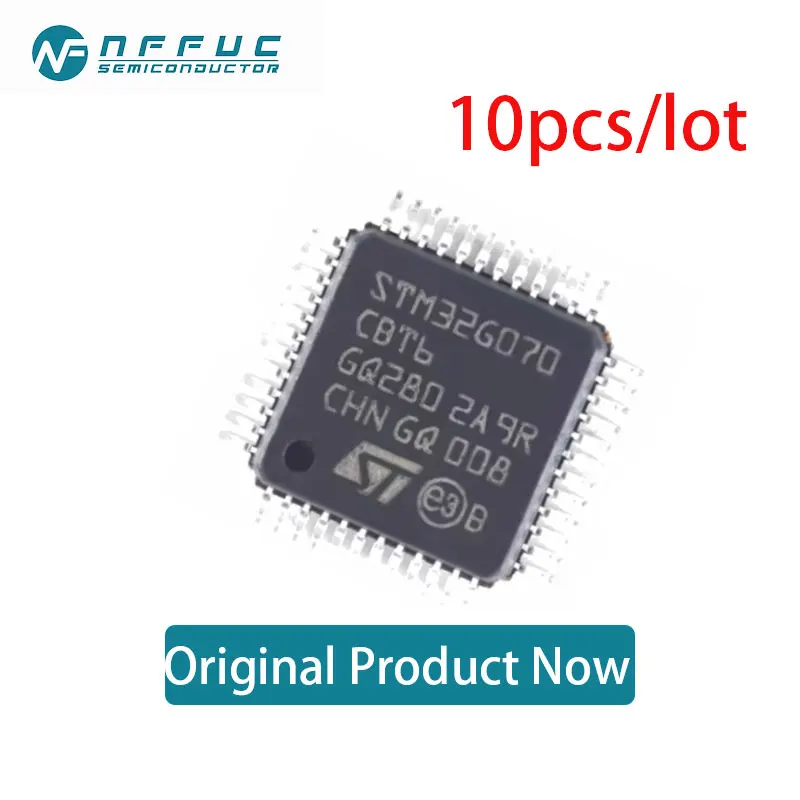 10pcs/lot  STM32G070RBT6   LQFP-64(10x10)  Microcontroller Original Genuine New In Stock