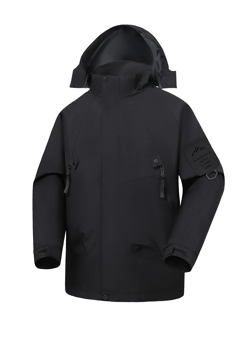 CHRLCK Herren Damen Wanderjacken Wasserdicht Neue Winddichte Windbreaker Camping Klettern Trekking Outdoor-Jacke Unisex – Detail 15