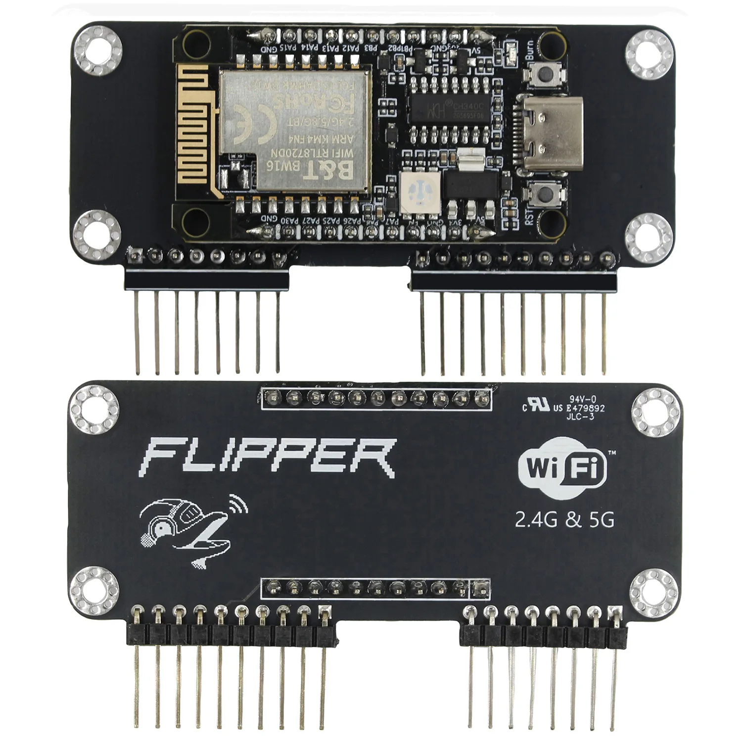 New Flipper Zero 2.4G/5G WiFi Module Development Board BW16 ESP32+CC1101+NRF24
