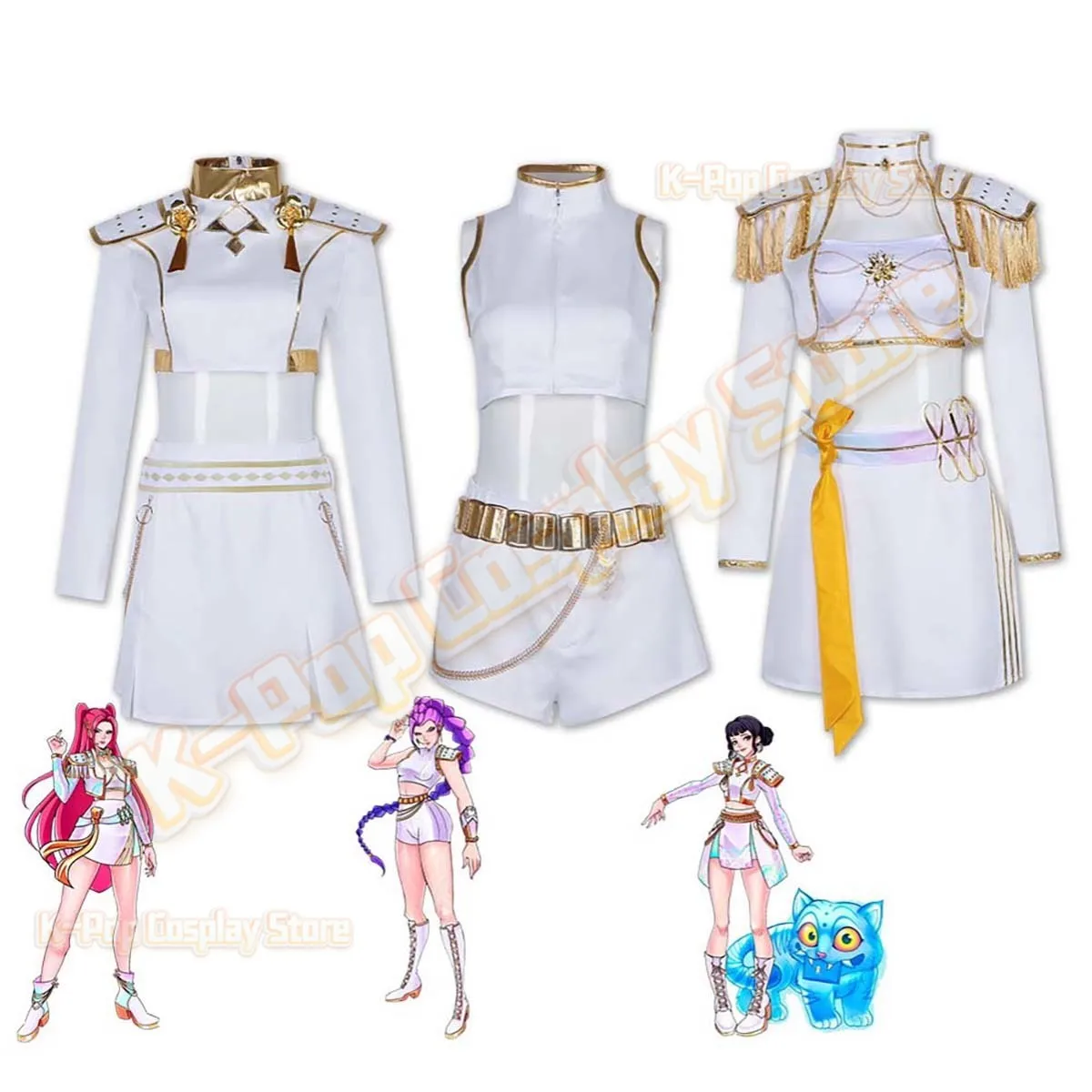 

Halloween Cosplay Movie HUNTR/X KPop Demon Hunters RUMI MIRA ZOEY Costume Game Cartoon Accessories Anime Waist Accessories Props