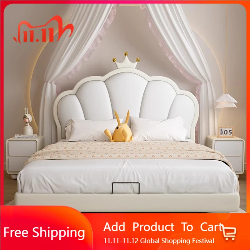 

Замок для девочек, массажная кровать, каркас для спальни, современная деревянная кровать, спальная принцесса, человеческая собака, Letto Matrimoniale, уникальная мебель