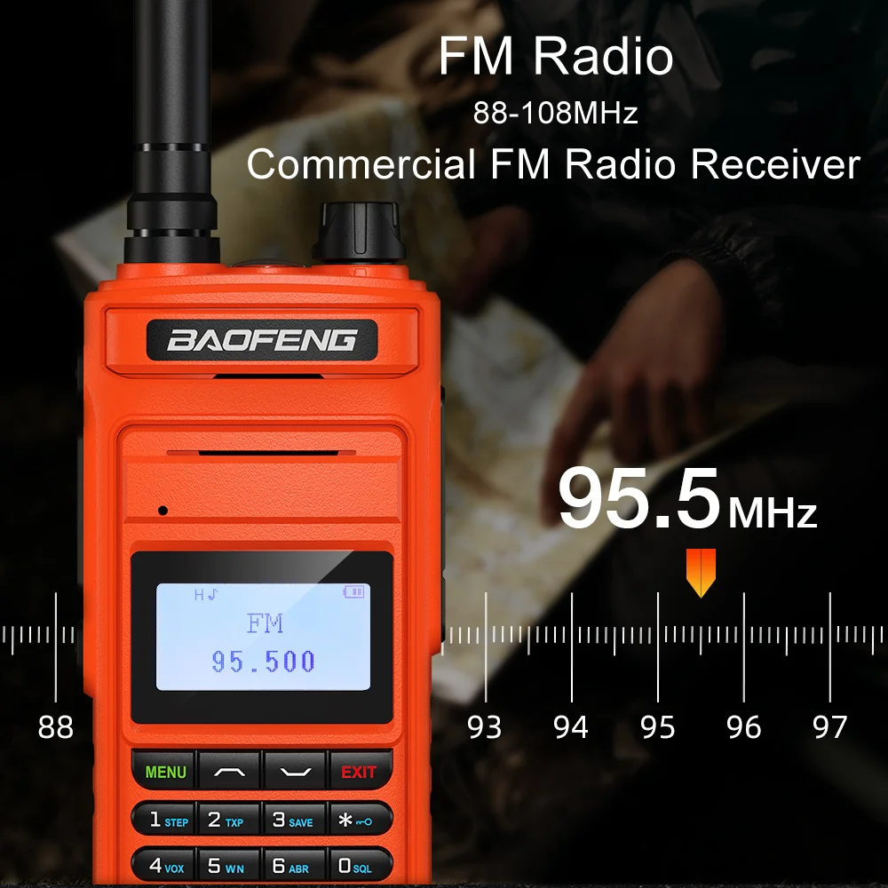 2026 Baofeng UV15 Pro Max True 10W Long Range FM Walkie Talkie 999 Channel Dual Band CB Ham Radio Type-C Charger Two Way Radio