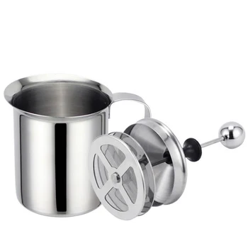 Milk Frothers Stainless Double Mesh Milk Creamer Milk Foam For Coffee Milk Egg Beater…