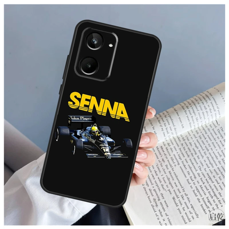 Ayrton Senna F1 Case For Realme 12 11 10 9 Pro Plus GT5 GT Neo5 C21Y C25s C30 C31 C33 C35 C51 C53 C55 C67