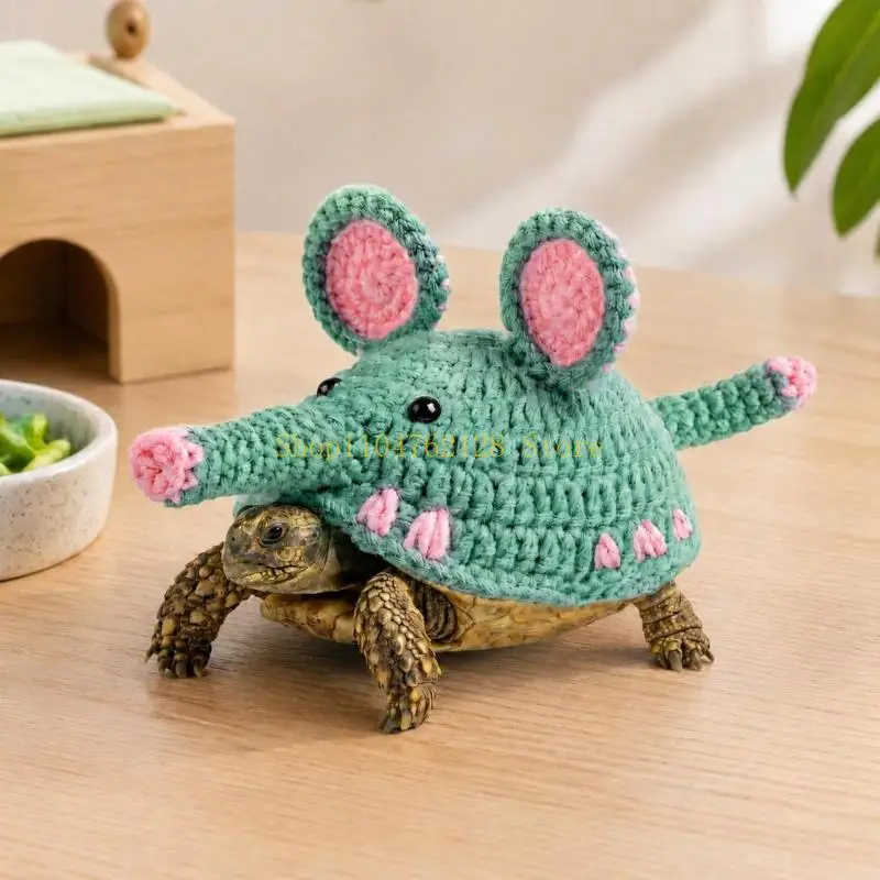 Elephant Theme Costume Cover for Small Shell Companion, Crocheted Shell Outfit with Flexes Fastening for Camera Display best