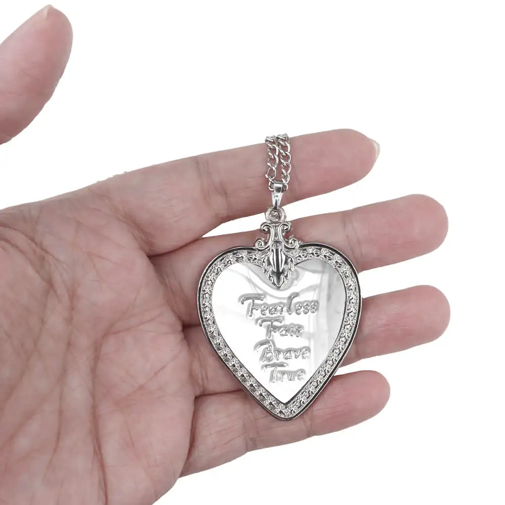Sneeuw Rachel Hart Ketting Legering Film Zegle Wit Cosplay Sieraden Fearless Fair Brave True Vrouwen Geschenken Rekwisieten Replica Takerlama
