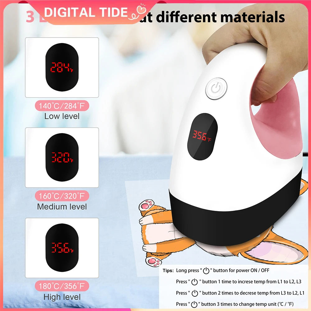 

Mini Heat Press, Heat Transfer Machine, Constant Temp Control, Insulated Safety Base