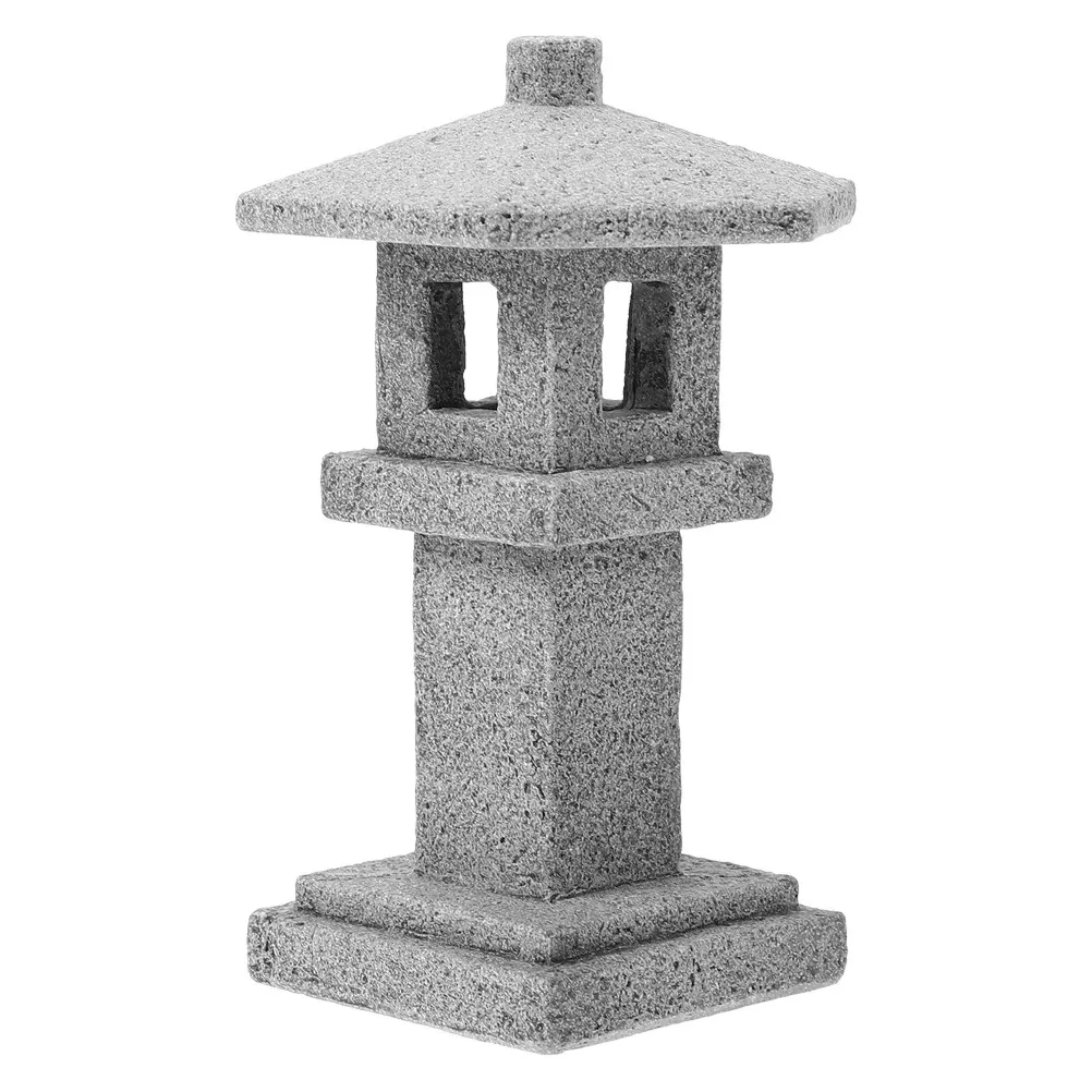

Маленький каменный павильон-украшение для сада, имитация ландшафта, мини-пагода, декор для бонсай, легкий садовый орнамент