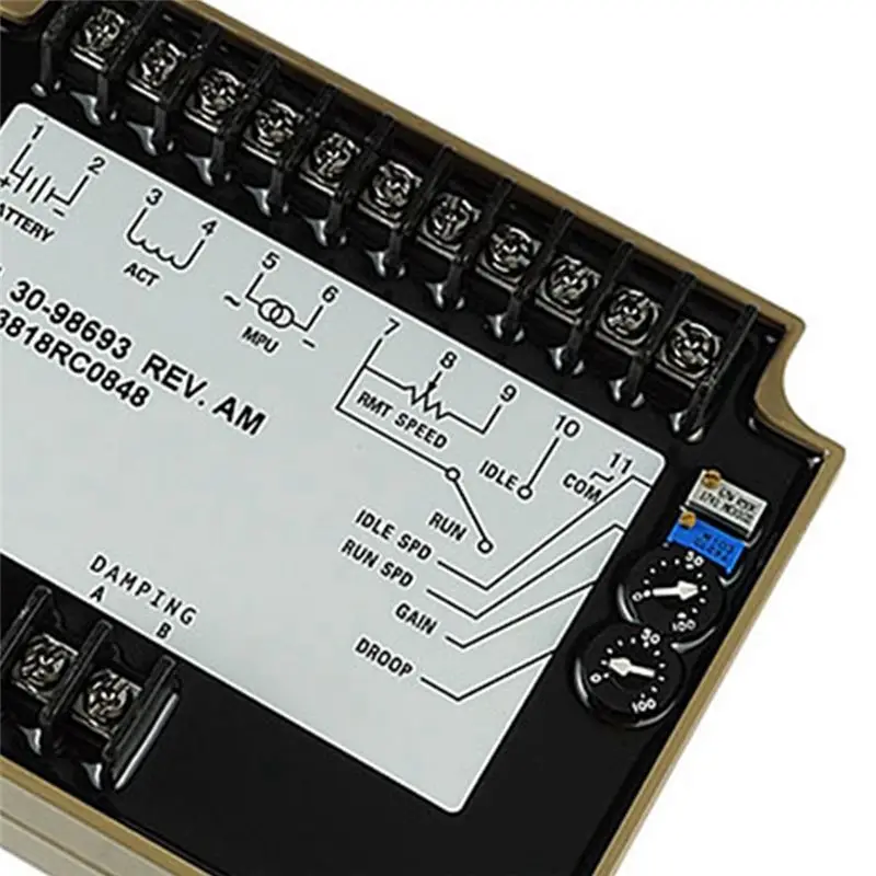 DT17 Speed Control Board 3098693, Generator Set Parts Governor Module, Stable Durable, -40℃~85℃, for Generator Speed Adjustment