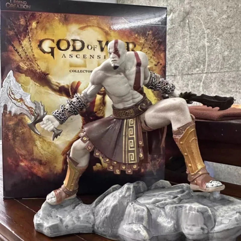 Figura de Ação Kratos do Anime God of War Ascension, 18cm, Estátua Colecionável de Alta Qualidade, Decoração para Coleção de Jogos, Presente para Fãs