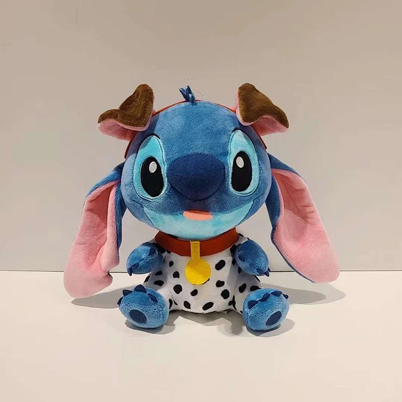 New 20cm Disney Lilo & Stitch Cross Dressing Dog Plush Toys Pixar Anime Plushie Stich Doll Pillow Soft Stuffed Gift for Children