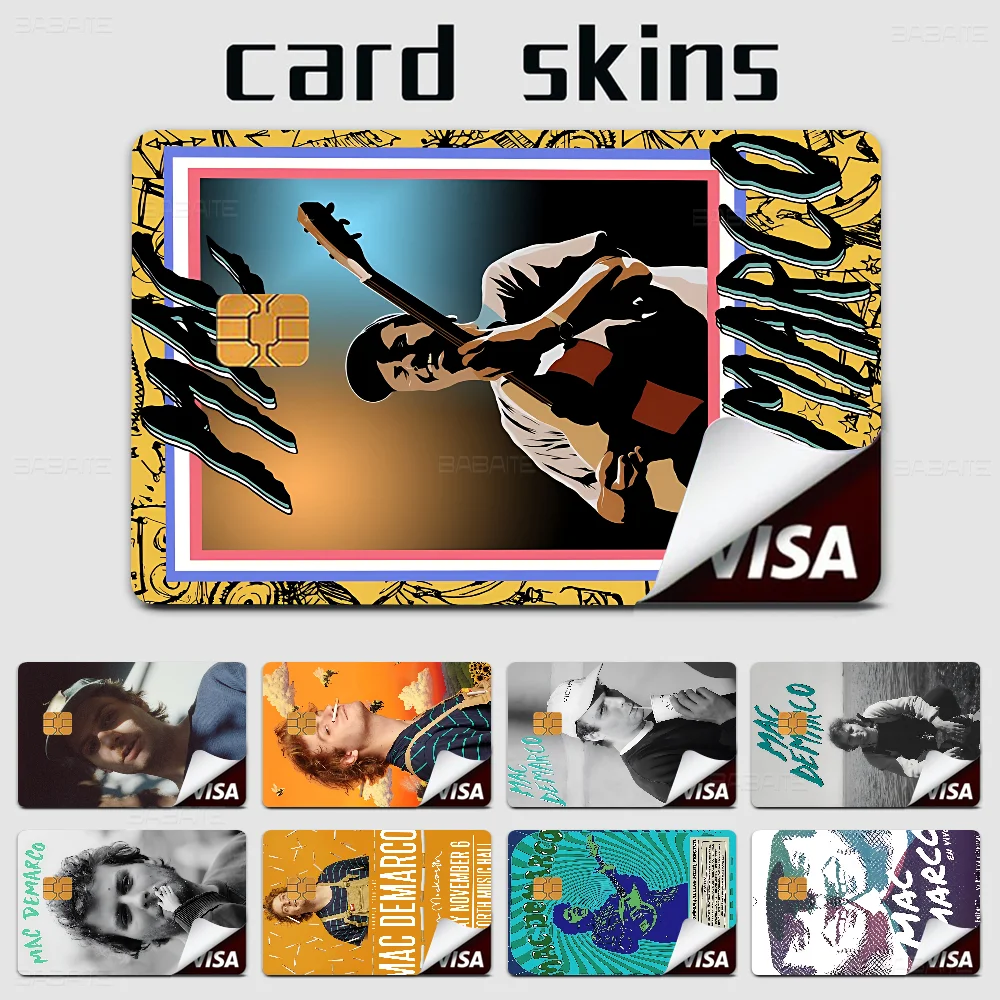 Pop Rock Singer Mac Demarco Anmie Sticker Film Skin Cover For Credit Card Debit Bank Card Front