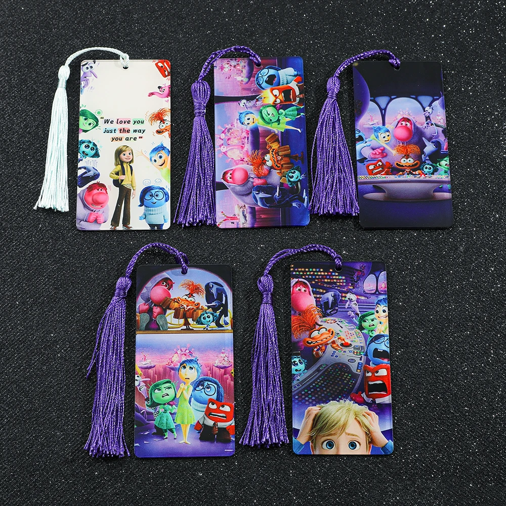 

Anime Cartoon Inside Out Book Mark Disney Acrylic Bookmarks Fans Collection Girl Gift Stationery School Supplies