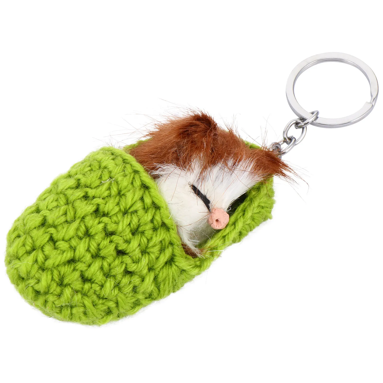 

1Pcs Sleeping Mouse Keychain Premium Alloy Key Ring Bag Ornament Phone Strap Car Key Holder Stylish Animal Decoration