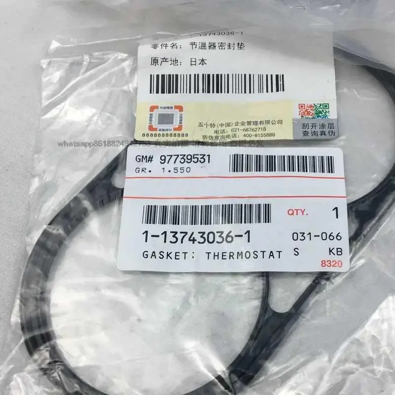 

Engine excavator accessories 6WG1 thermostat direct injection thermostat O-ring parts sealing gasket for 113743-0361 1137430361