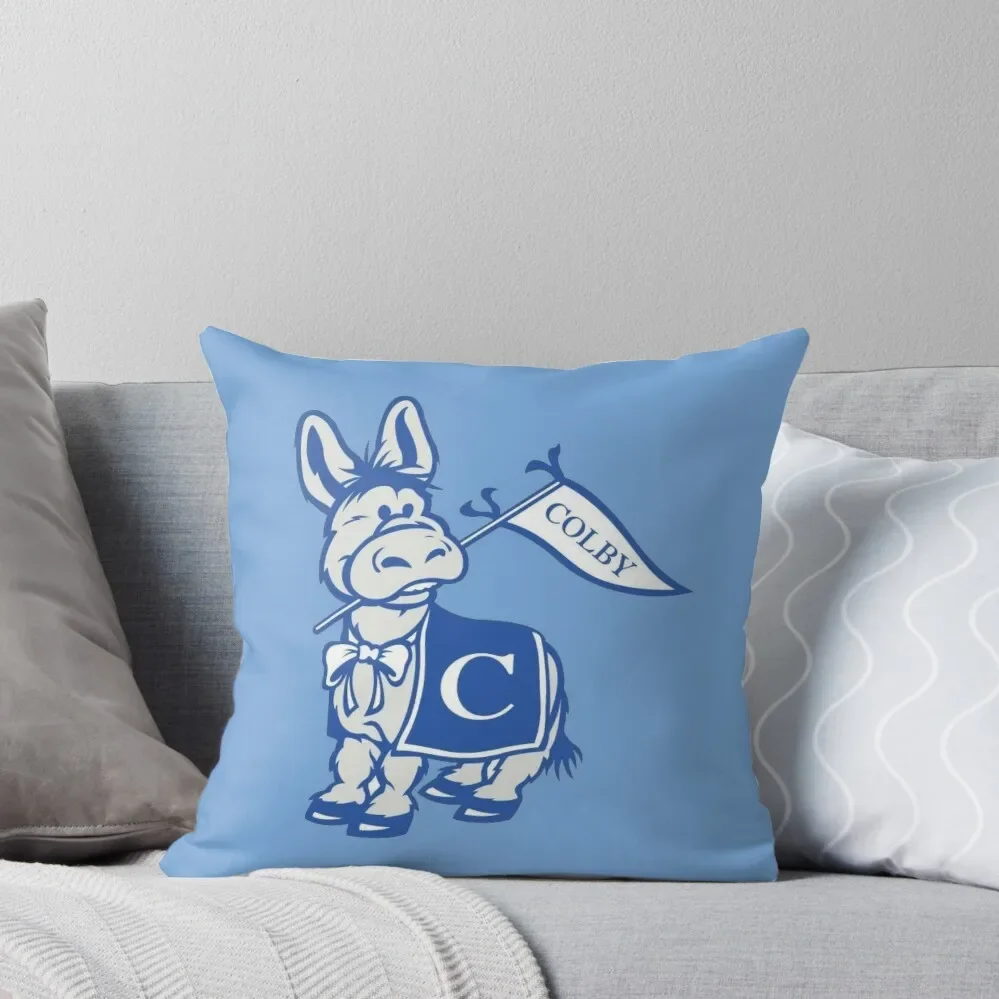 

Colby College Mule Mascot Throw Pillow Ornamental Pillow christmas ornaments 2024 Sofa Pillow Cover Cushions Cover