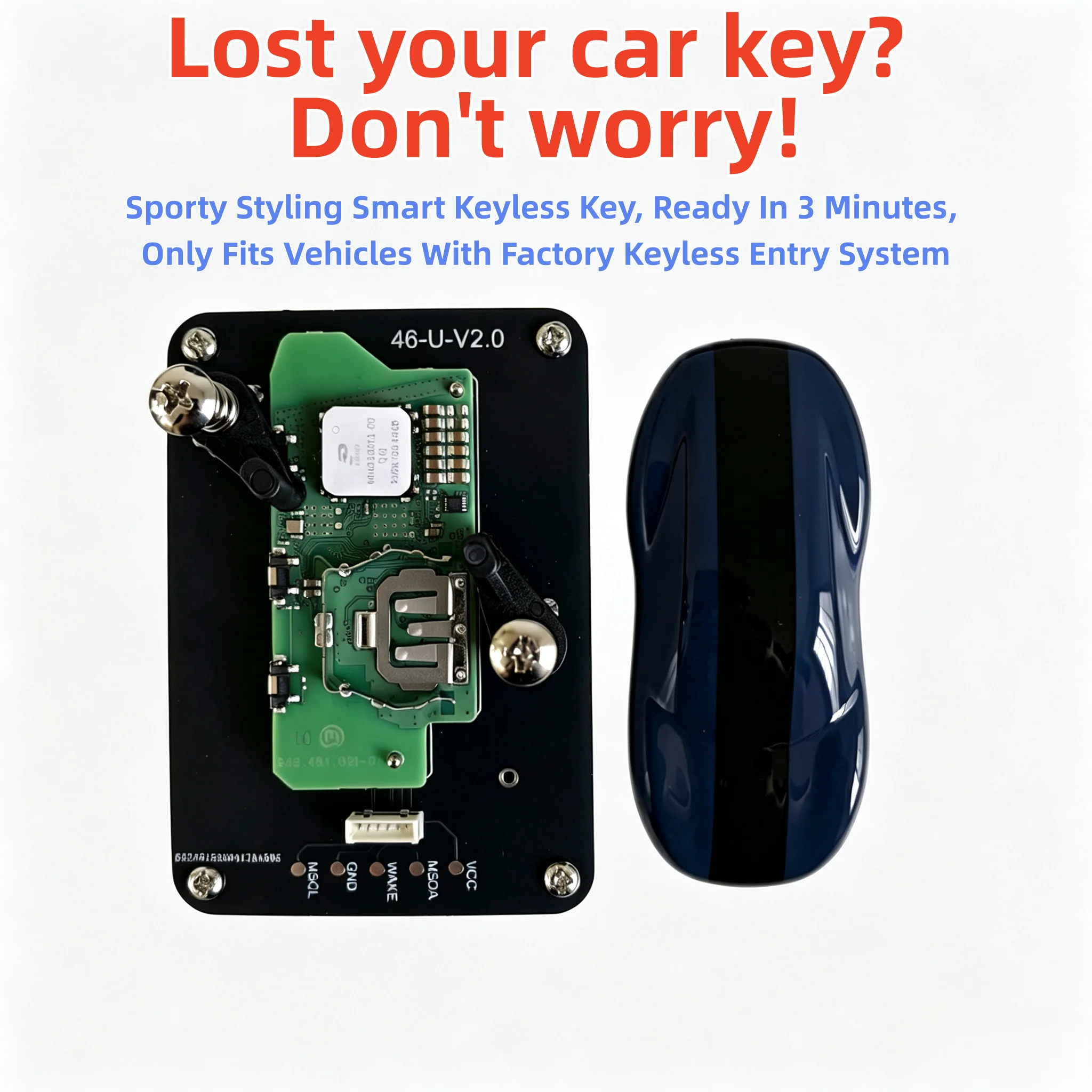 Suitable for BMW 3/5/7/X3/X5/X6 Smart Remote Key Replacement, DIY Matching With Supplied Tools In 3 Minutes