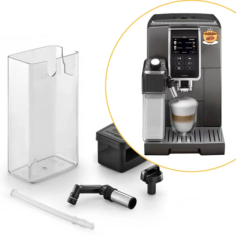 For DeLonghi ECAM370.95 Automatic Coffee Machine D9T with Milk Tube and Milk Cylinder Tap Fittings