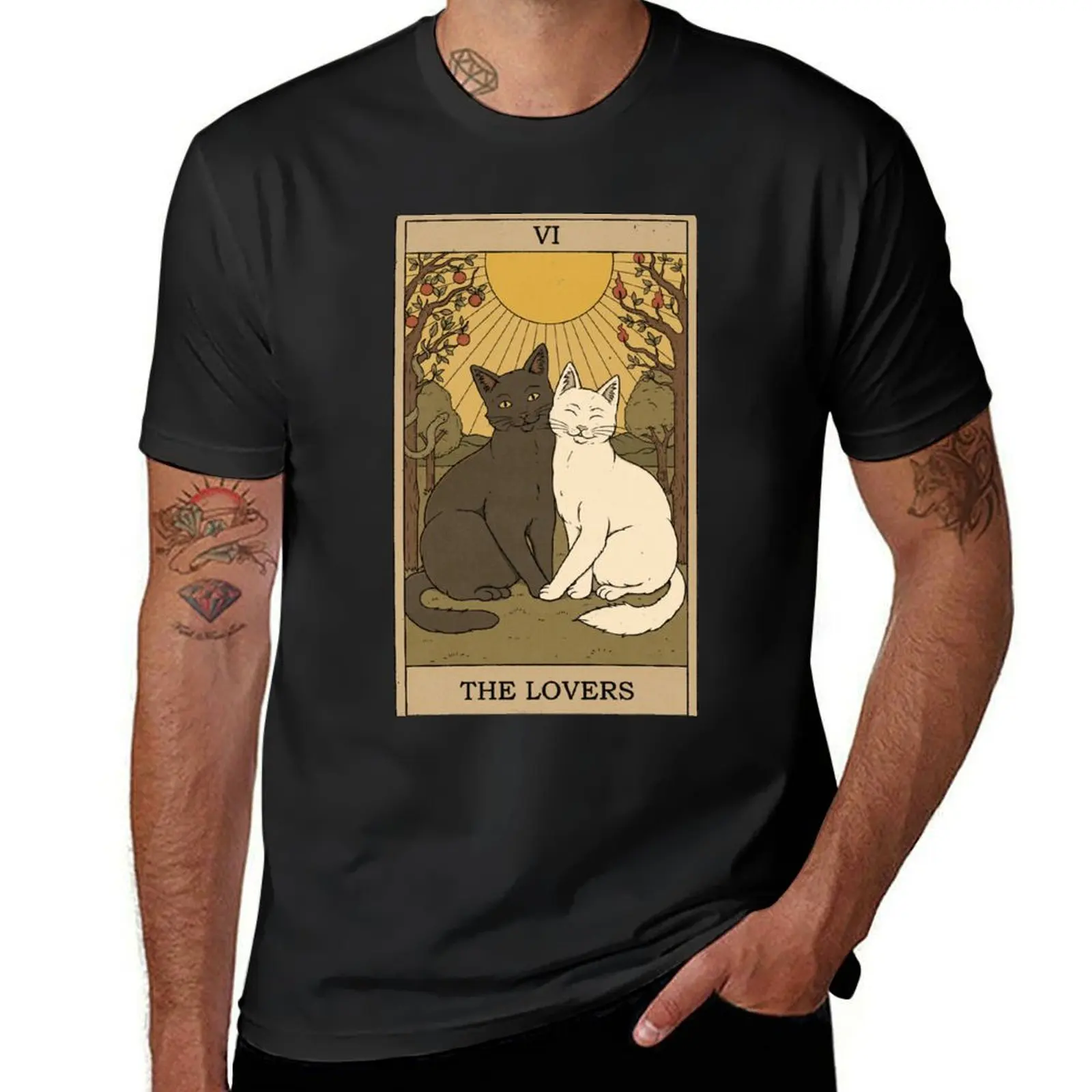 

The Lovers T-Shirt vintage clothes tops anime customs design your own men clothes