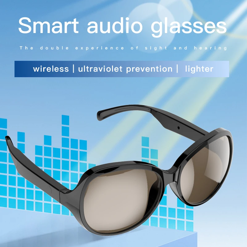 F07-auriculares inalámbricos con Bluetooth para mujer, gafas estéreo con asistente de voz, 5,3, bisel polarizado, gafas de pesca excitadas