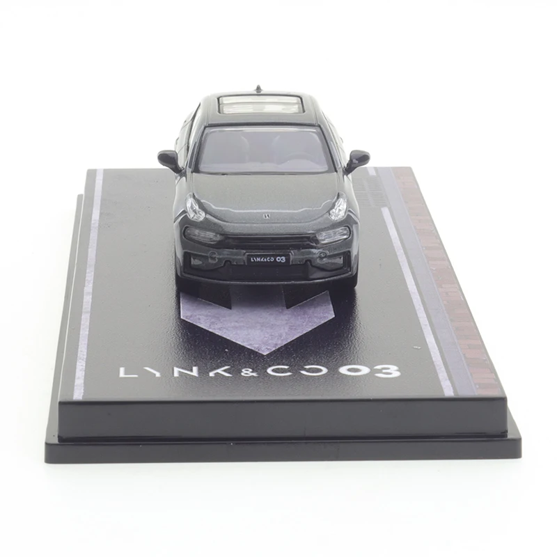 XCarToys 1/64 Lynk & Co03 Grijze Kristallen Doos Auto Legering Speelgoed Motorvoertuig Diecast Metaal Model Kinderen Kerstcadeau speelgoed voor Jongens