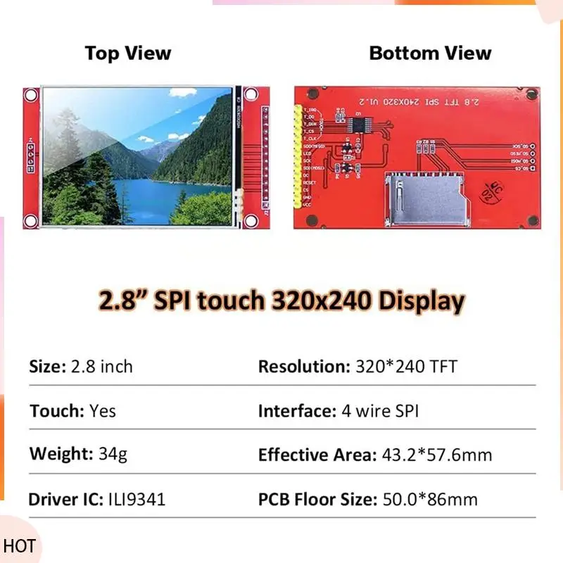 Novità 3X 2.8 pollici 240X320 SPI TFT Modulo display LCD Porta seriale 51 Drive ILI9341V Modulo porta seriale LCD Display unità STM32