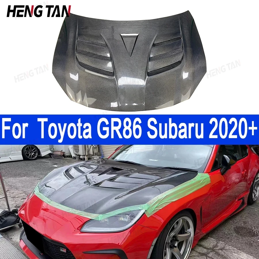 For Toyota GR86 Subaru BRZ 2019+ VRS Style Carbon Fiber Original Hood Front Hood Ventilation Cover Upgrade body kit