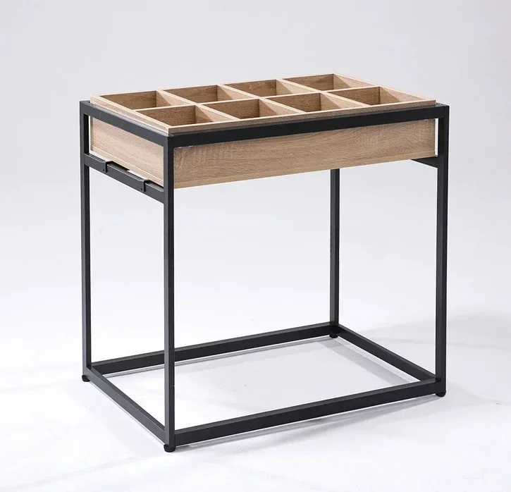 

Supermarket Snack Shelf Display Rack Bulk Island Cabinet Convenience Store Food Steel Fruit Wood Metal Shelving
