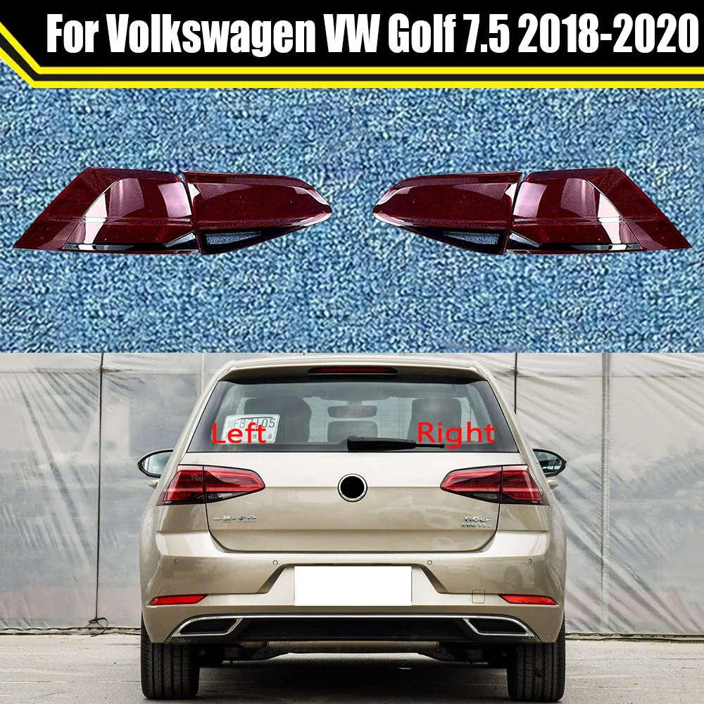 

Car Rear Taillamp Tail Lamp Light Lampshade Lampcover Auto Shell Taillight Cover For Volkswagen VW Golf 7.5 2018 2019 2020