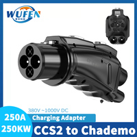 WUFEN Japan chademo EV adapter CCS2 to chademo converter 250A 1000V DC 250KW CCS to chademo adapter for Honda Toyota Nissan car