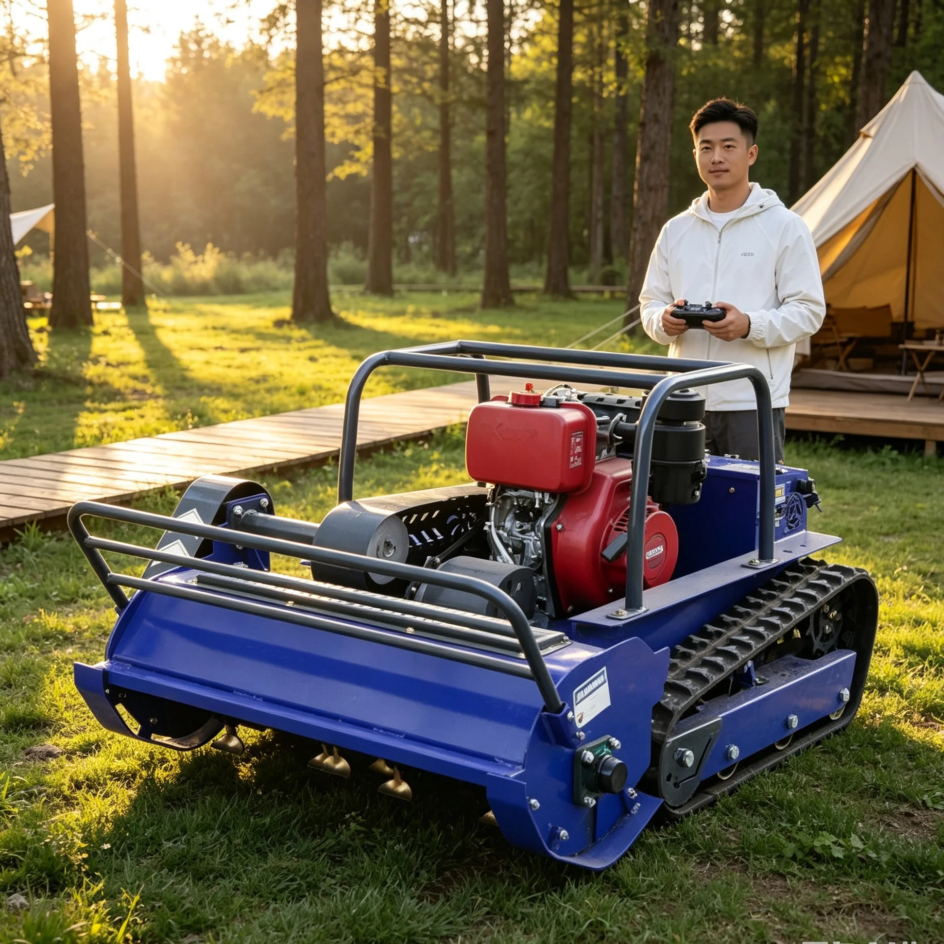Customized Orchard Ridge Sloped Ground 1000S Wireless Lawn‑Mowing Robot, Reinforced Hammer Blade, Self‑Propelled System For Unev
