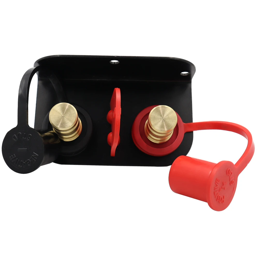 Remote Battery Jumper Post Terminal 250A Remote Charging Tool Relocation Kit M10 Stud Battery Jump Post for Auto Truck Boat ATV