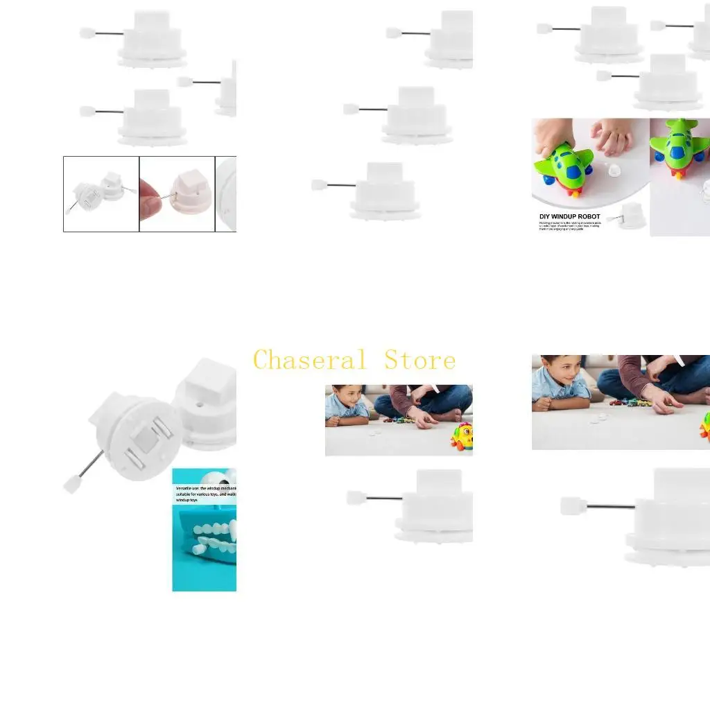 

E7CE 3PCS Clockworks Wing Movement Part for Plush Toy Easy to Install Windup Robot Project Toy Replacement Rolling Mechanism